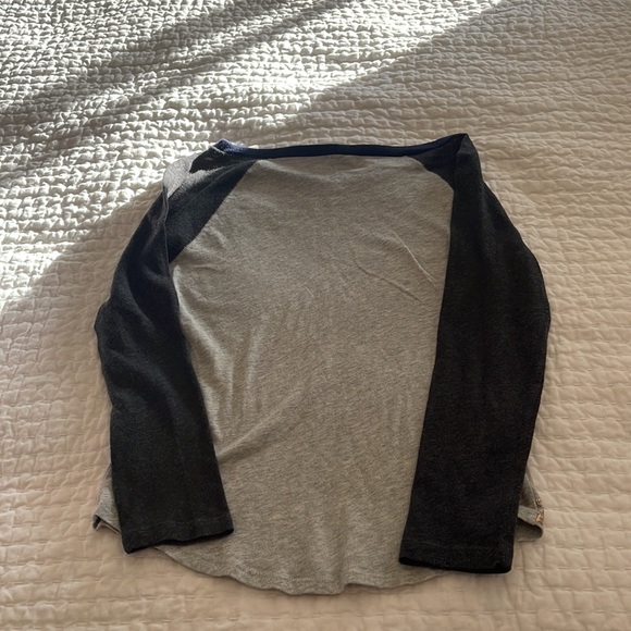 Crewcuts stars tee navy trim grey sleeves and bronze glitter stars size 12 years - Picture 5 of 9